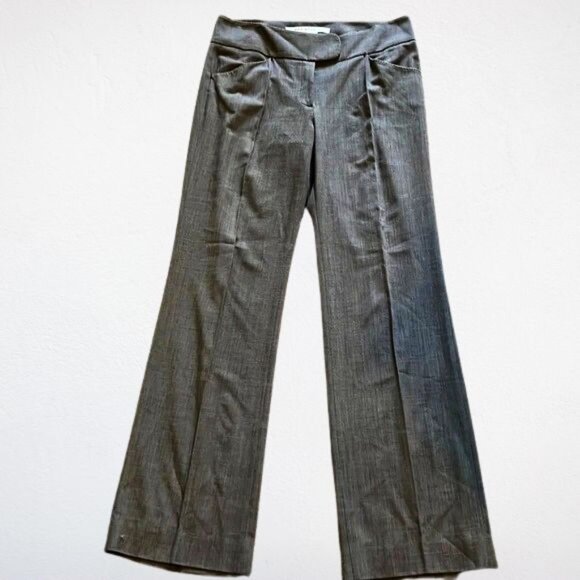 Max Studio Wide-Leg Dress Slacks Gray Size 4 Career Pants - Picture 1 of 3